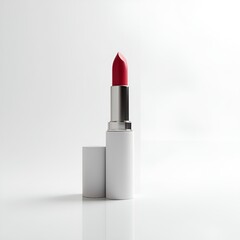 Obraz premium Lip Balm in Wooden Tube on colorful Background