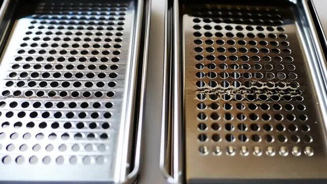 Stainless Steel Cheese Graters: A Comparison of Clean vs. Dirty Food Preparation Tools
