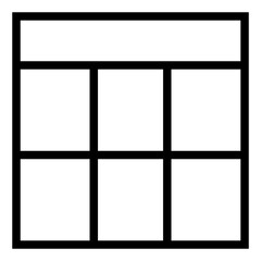Layout Structure for Web and App Interface Design Elements. - Simple and Modern Outline Icon 