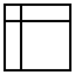 Layout Structure for Web and App Interface Design Elements. - Simple and Modern Outline Icon 