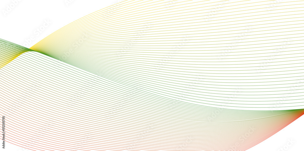 Poster Abstract colorful glowing wave lines background. Blending gradient colors. Digital frequency track equalizer. Abstract frequency sound wave lines and technology curve lines background. 