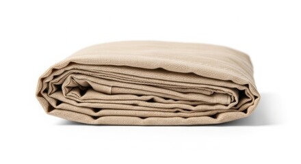 Eco friendly reusable cloth bag folded for plastic bag free day awareness