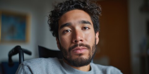 Inclusive online learning: a student in a wheelchair engaged in virtual education