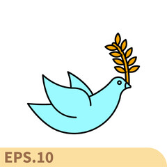 dove icons  symbol vector elements for infographic web