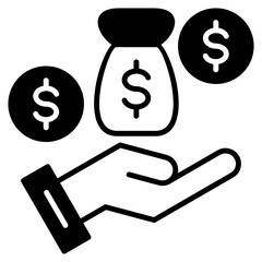 Commission Black Icon