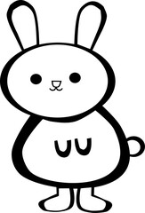  Zwierzęta w stylu lineart – czarno-biała ilustracja © Laura