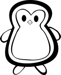  Zwierzęta w stylu lineart – czarno-biała ilustracja © Laura