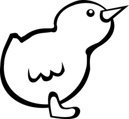  Zwierzęta w stylu lineart – czarno-biała ilustracja © Laura
