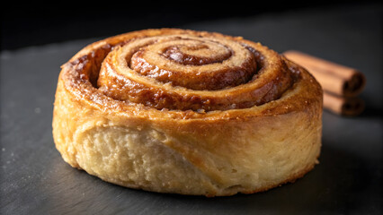Cinnamon Roll with Cinnamon Sticks
