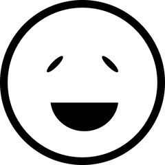 Fototapeta premium Simple Outline Emoticon Icon 