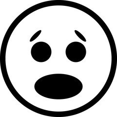Fototapeta premium Simple Outline Emoticon Icon 