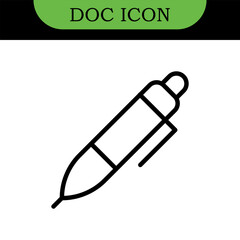 Document Line Editable Icons set. Vector illustration in thin line modern style of paper documentation icons: tables, analytics, questionnaire, and more. Isolated on white