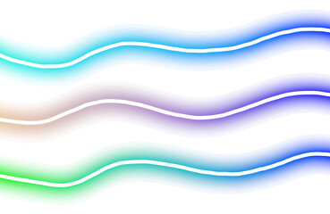 Transparent neon lines futuristic