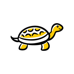  Yellow Sea Turtle Outline