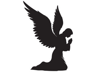 Obraz premium Angle Praying Silhouette