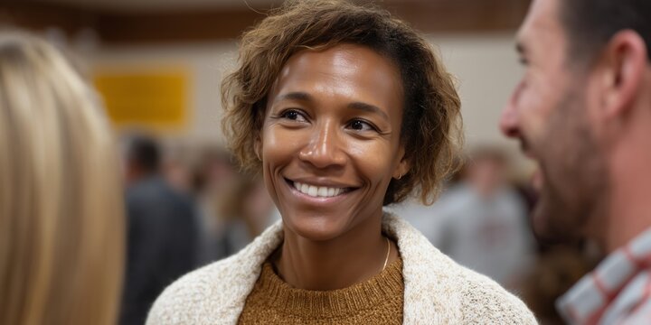 School community engagement: principal meeting with parents for collaborative growth