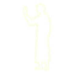 Silhouette of a father