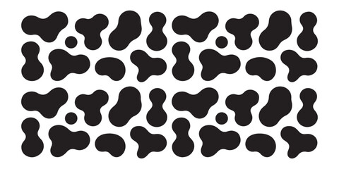Organic Liquid Blob Shapes Vector Set - Abstract soft round forms, wavy curves, and doodle patterns perfect for modern backgrounds, frames, and artistic designs