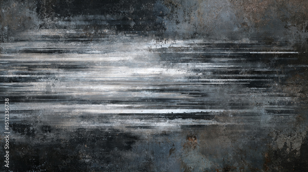 Aufkleber abstract dark gray texture with horizontal white lines, creating a grunge, industrial feel, suitable