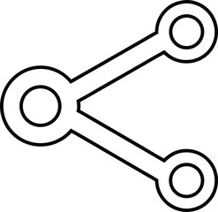 Share Line Art Icon for Easy Content Sharing and Social Engagement