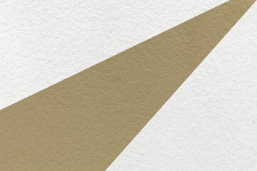 Fototapeta premium Abstract old geometric white paper background with brown rays, macro texture for banner, template, presentation