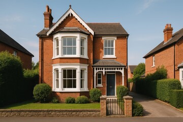 Charming red-brick suburban home.