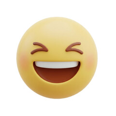 Laughing emoji with closed eyes