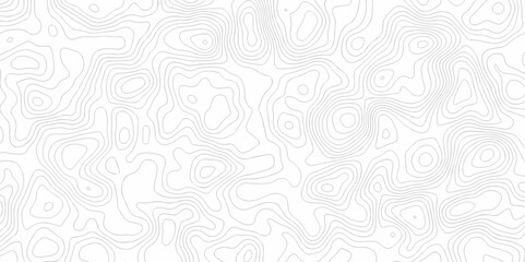 Topographic map. Geographic mountain relief. Abstract lines background. Contour maps. Vector illustration, Topo contour map on white background, Topographic contour lines vector map seamless pattern.