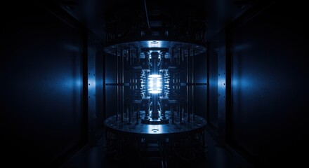 Quantum Computer Core in Dark Room