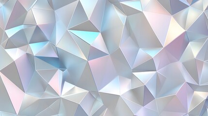 Obraz premium Abstract iridescent low poly geometric background