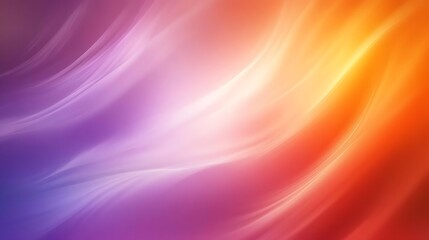 Fototapeta premium Abstract Orange and Purple Gradient Background with Smooth Waves
