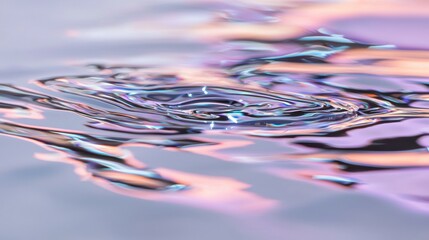 A digital illustration of a water surface with ripples and reflections.