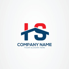 IS or SI Creative Modern Letters Logo Design Element