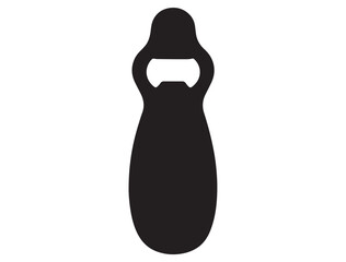 Baby Shower Bottle Opener silhouette