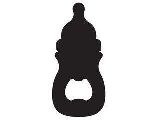 Baby Shower Bottle Opener silhouette
