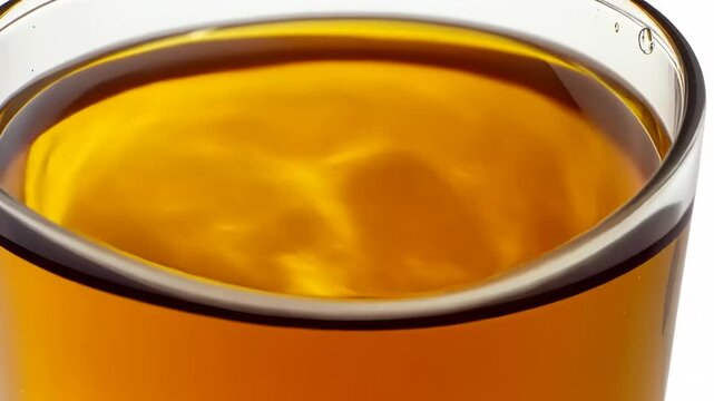 Amber Elixir Still Life: Close-Up of Golden Liquid in Elegant Glassware Display