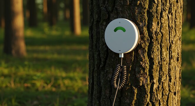 White Device on Tree
