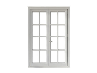 White Window Frame: An elegantly designed window with a clean, white frame is a modern look and architectural style element.