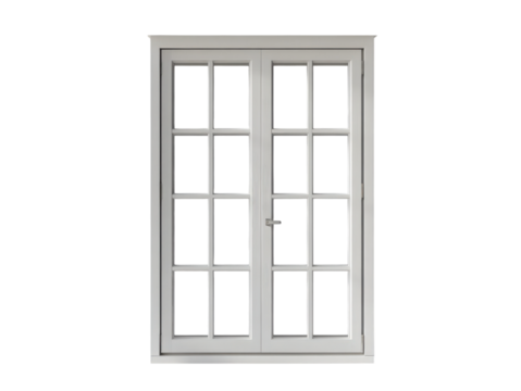 White Window Frame: An elegantly designed window with a clean, white frame is a modern look and architectural style element.