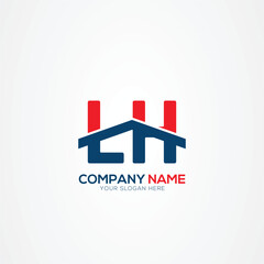 LH or HL Creative Modern Letters Logo Design Element