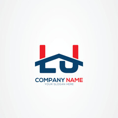 LJ or JL Creative Modern Letters Logo Design Element