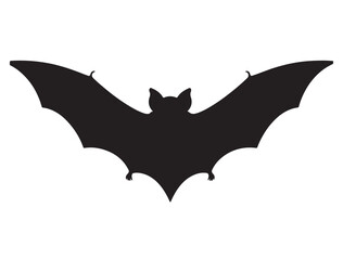 Bat Silhouette White Background