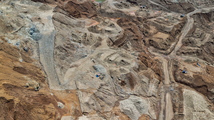 Nickel extraction on Sulawesi's island (Indonesia).