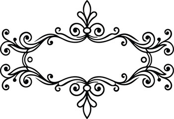 30 set ornamental text divider line art