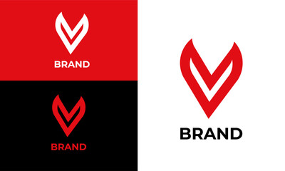 The V Logo Design for Modern Visual Brands


