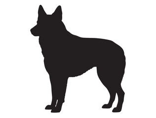 Belgian Shepherd Silhouette