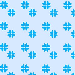 Minimal blue hashmark shapes on soft sky blue background. Simple and playful.