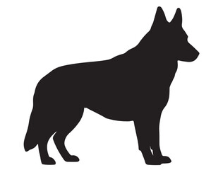 Belgian Shepherd Silhouette