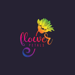 Beautiful romantic flower collection with roses, leaves, floral bouquets, flower