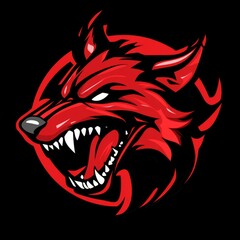 wolves mascot esport logo character design for wolf gaming and sport